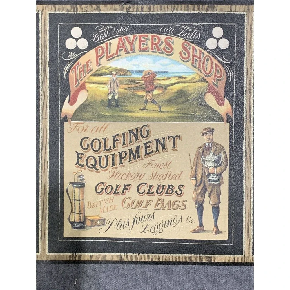 GOLF COURSES TOURNAMENTS GOLFING EQUIPMENT AND WINNERS WALLPAPER BORDER 3 Rolls